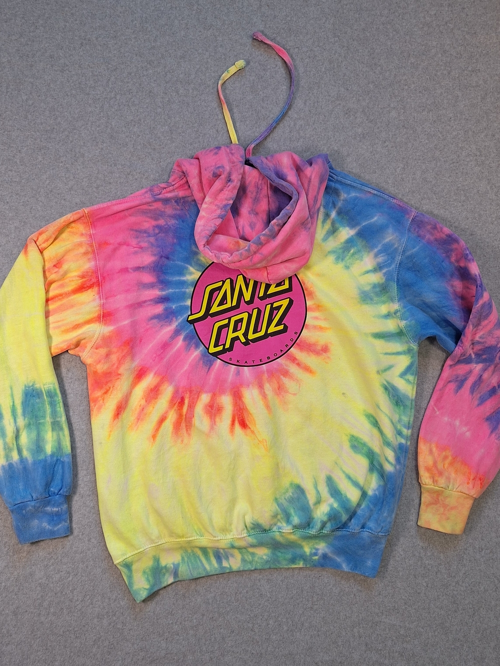 Santa Cruz Skateboards Tie-Dye hooded pullover Size M